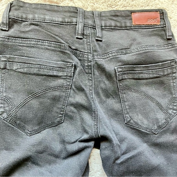 2016 Parasuco stretch strait leg black jeans size 4 X 32 - Picture 2 of 3